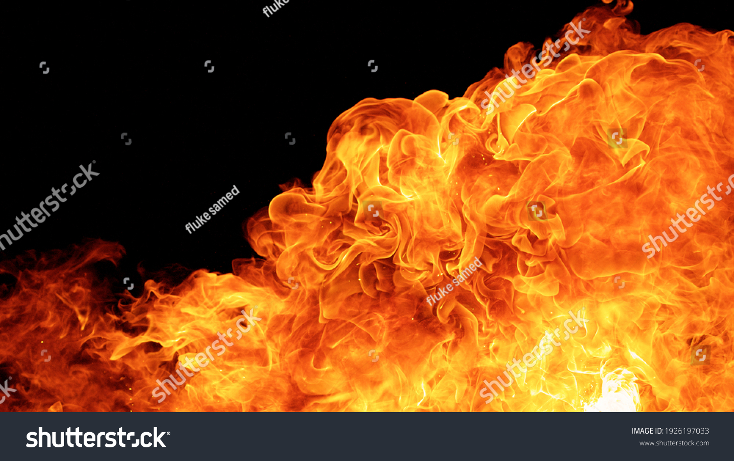 blaze fire flame conflagration texture background in full hd aspect ratio #1926197033