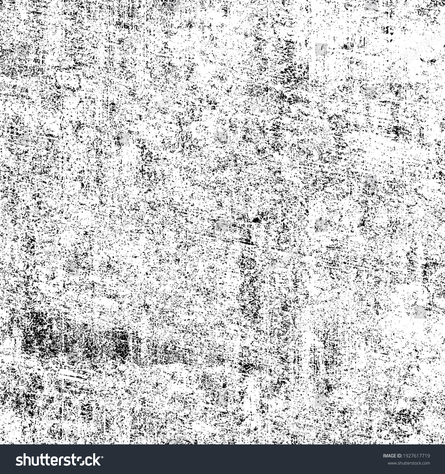 Grunge is black and white. Texture of scratches, chips, cracks. Pattern of old worn surface. Abstract monochrome background #1927617719
