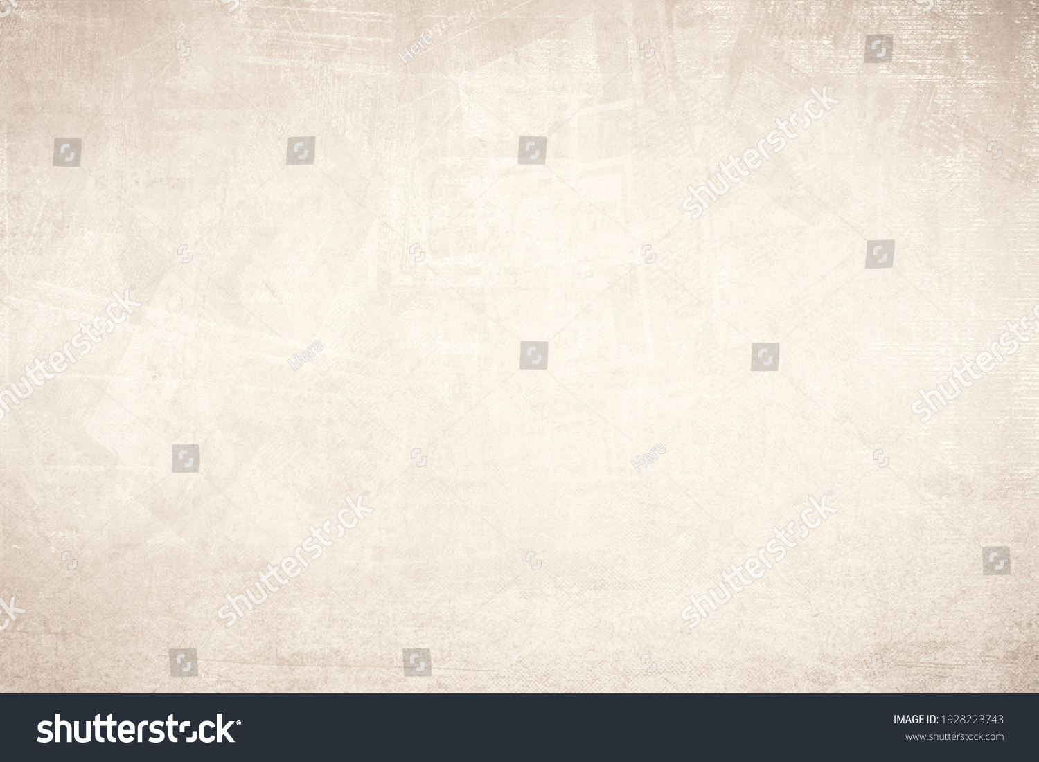 OLD NEWSPAPER BACKGROUND, BLANK BROWN VINTAGE GRUNGE PAPER TEXTURE, TEXTURED NEWSPRINT PATTERN WITH SPACE FOR TEXT, WALLPAPER DESIGN #1928223743