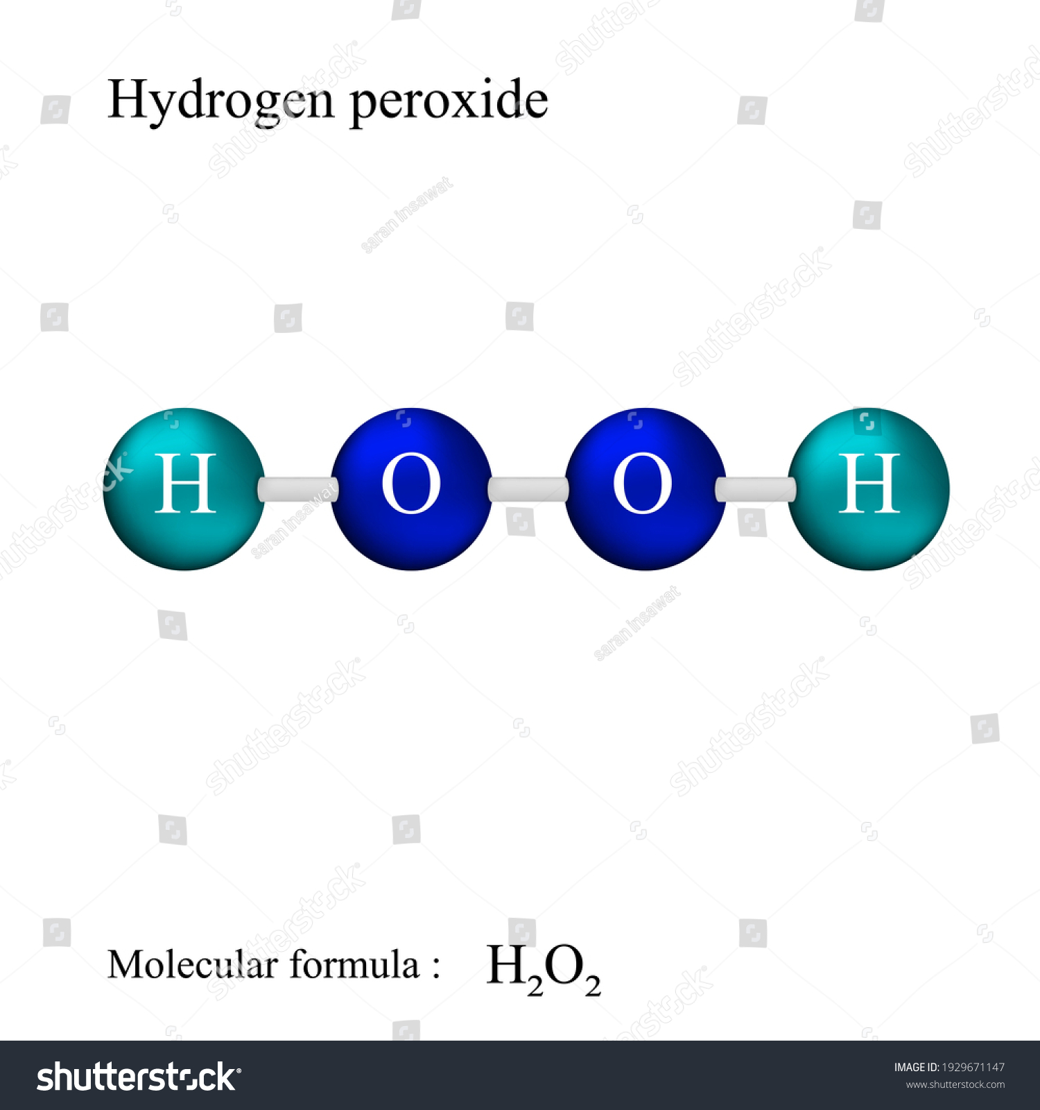 Lewis structural formula of Hydrogen peroxide, - Royalty Free Stock ...