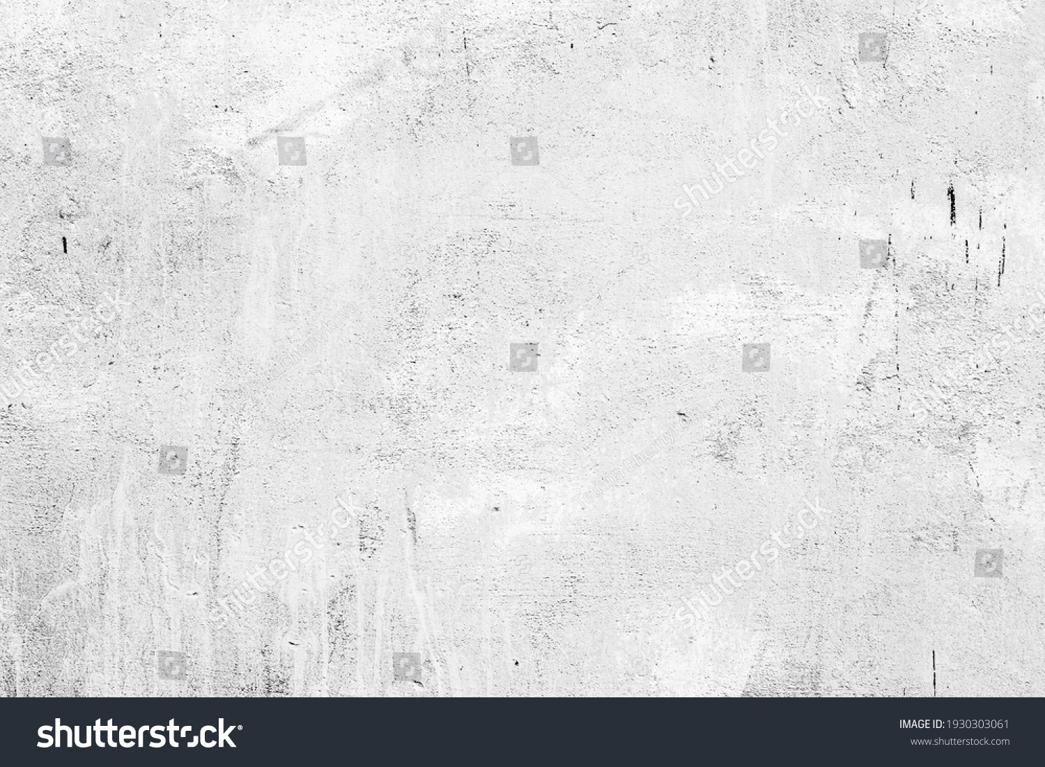 Texture, wall, concrete, it can be used as a background. Wall fragment with scratches and cracks #1930303061