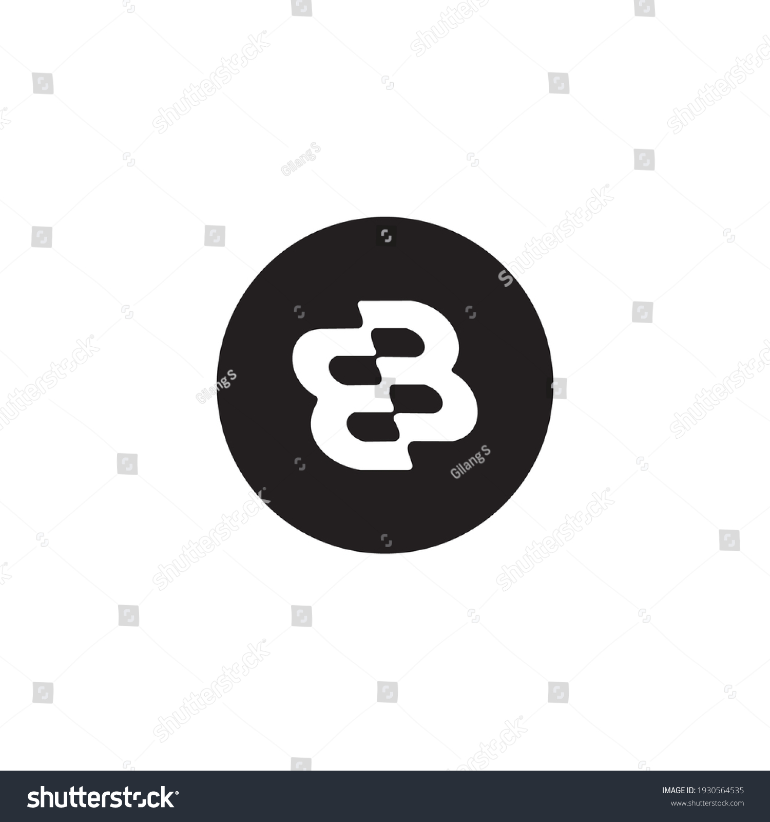 Logo Vector Letter B B Coin Simple Bank - Royalty Free Stock Vector ...