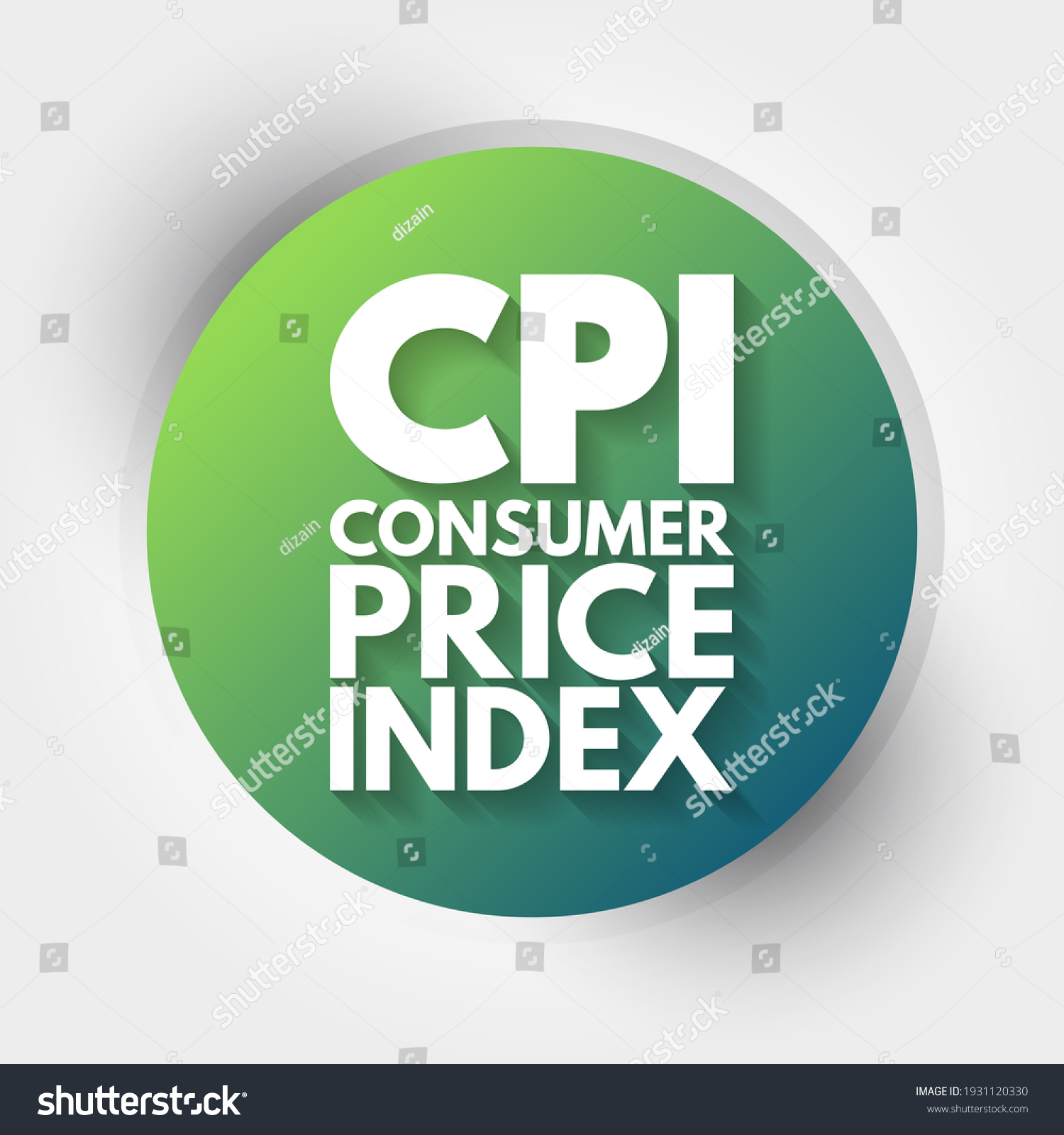 CPI Consumer Price Index - Measures The Average - Royalty Free Stock ...