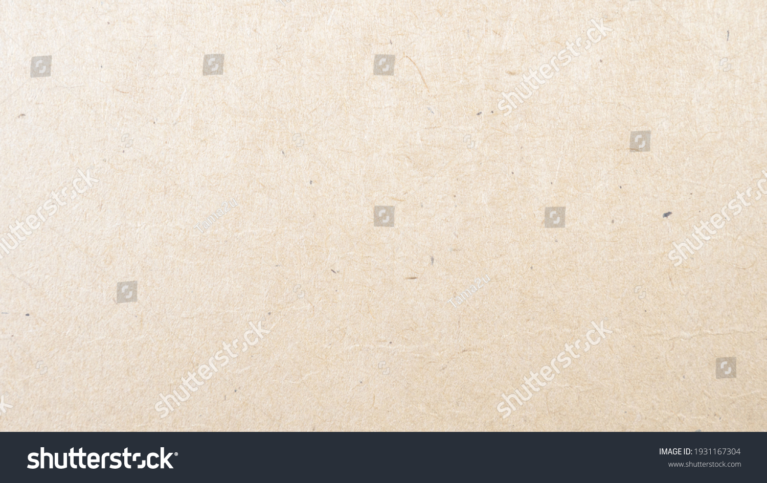 Abstract brown recycled paper texture background.
Old Kraft paper box craft pattern.
top view. #1931167304