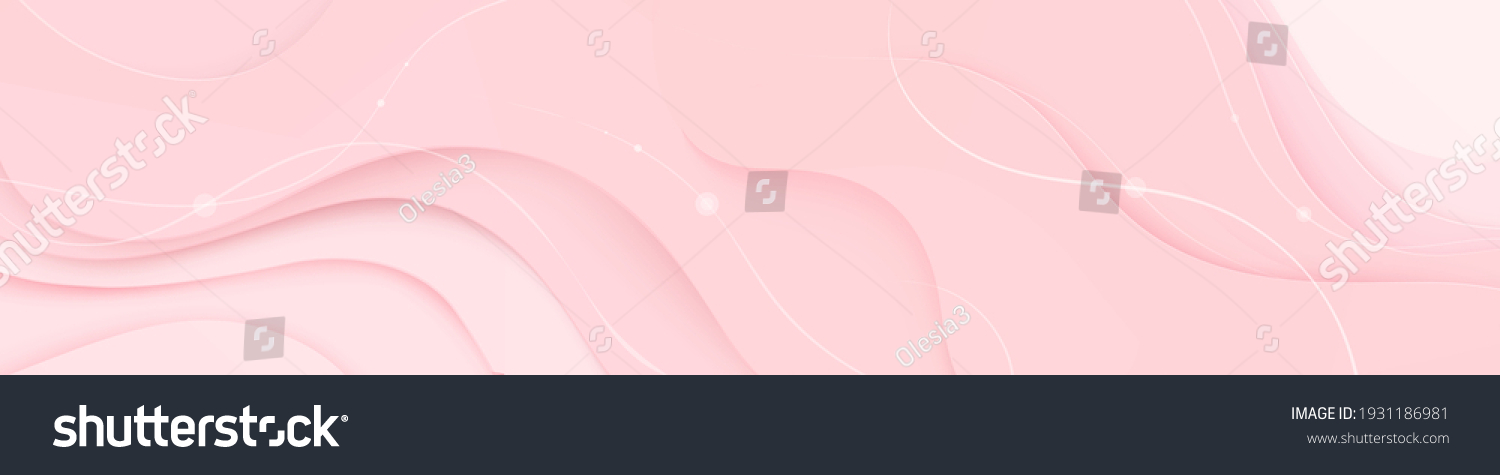 Abstract light, pink background with lines and layers. Profile header, site header. Vector design, illustration	
 #1931186981