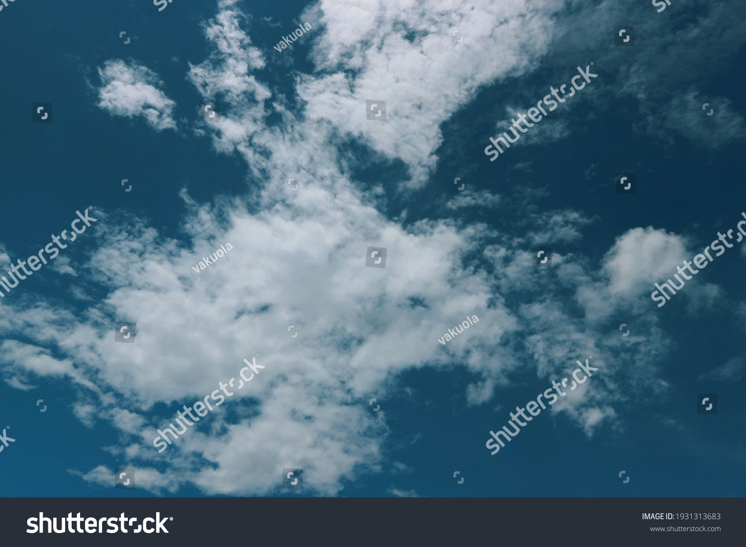 Blue sky with beautiful cloud decoration #1931313683