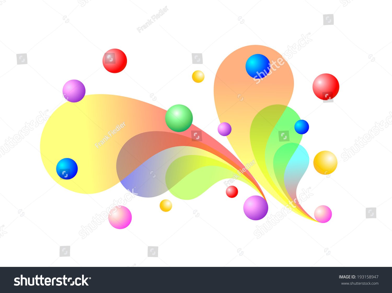 colorful and decorative background made of different elements #193158947