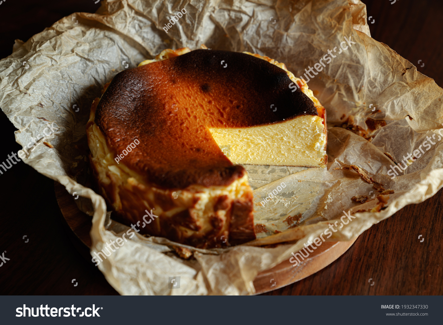 Basque Country Burnt Baked Cheesecake #1932347330