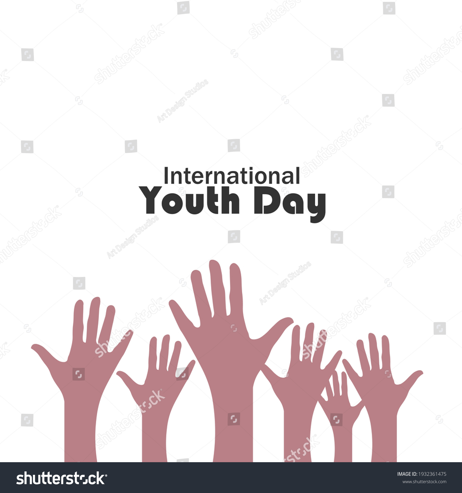 International Youth Day Vector Illustration Royalty Free Stock Vector 1932361475 4507