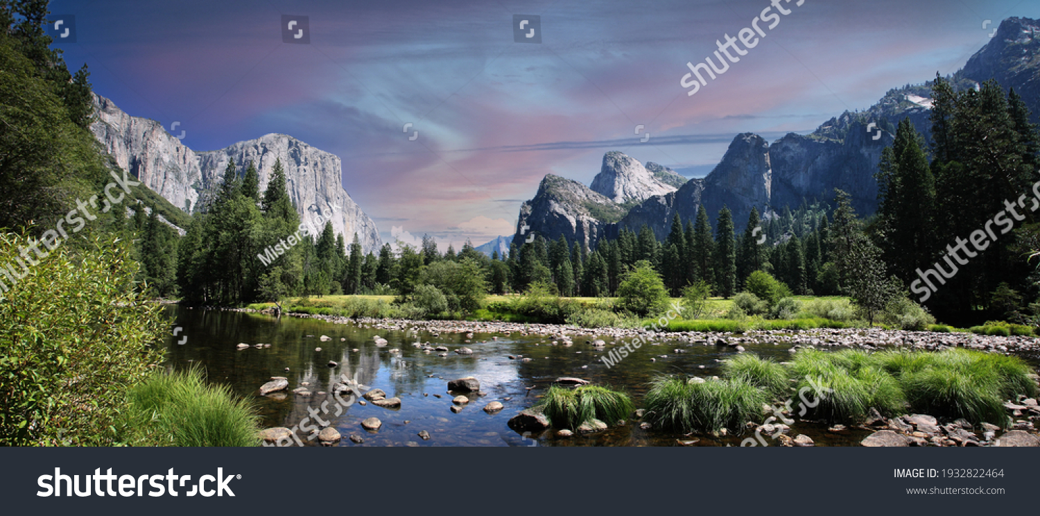 Yosemite Valley in the Yosemite National Park in California - USA #1932822464