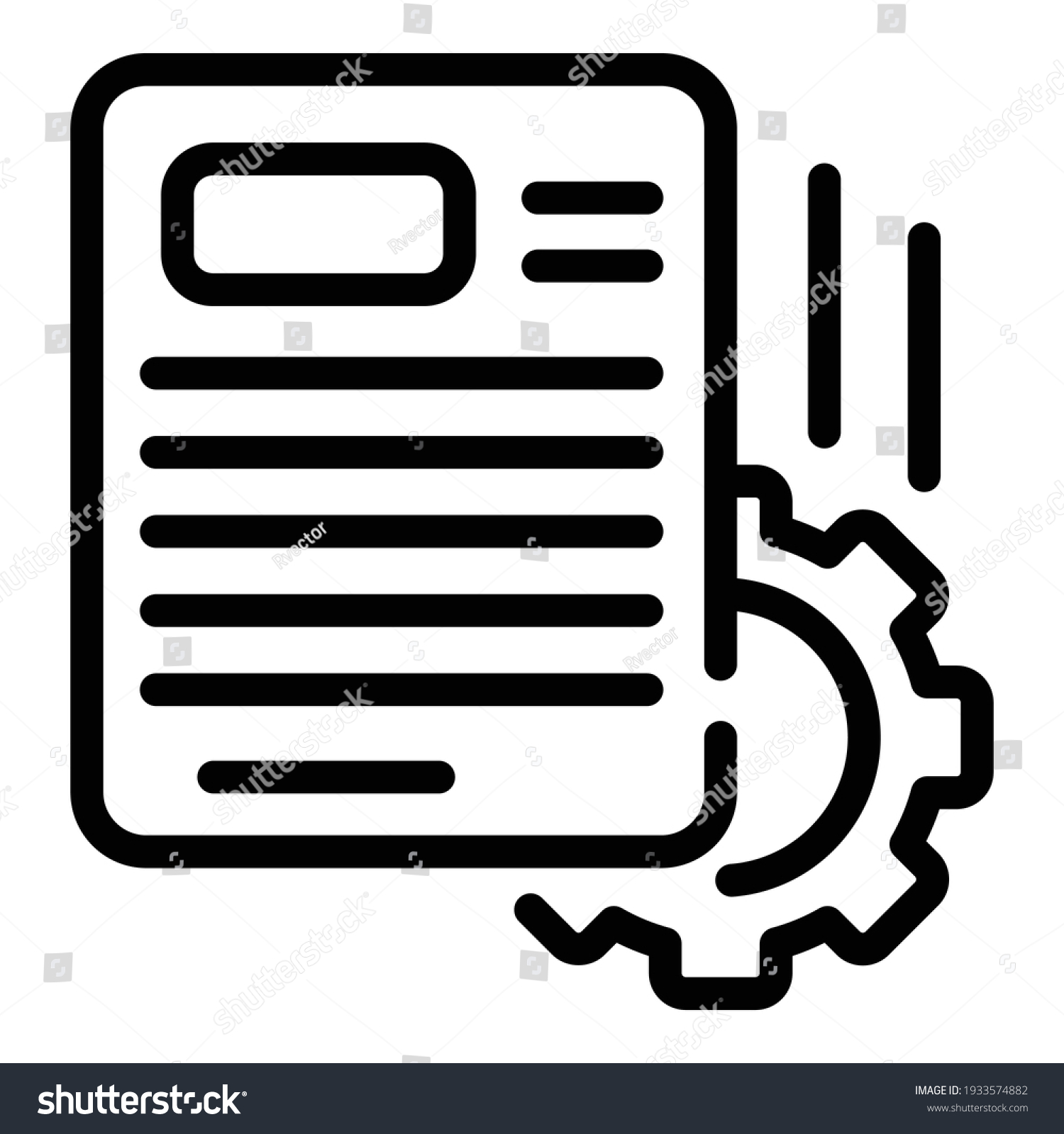 Project operational icon. Outline project - Royalty Free Stock Vector ...