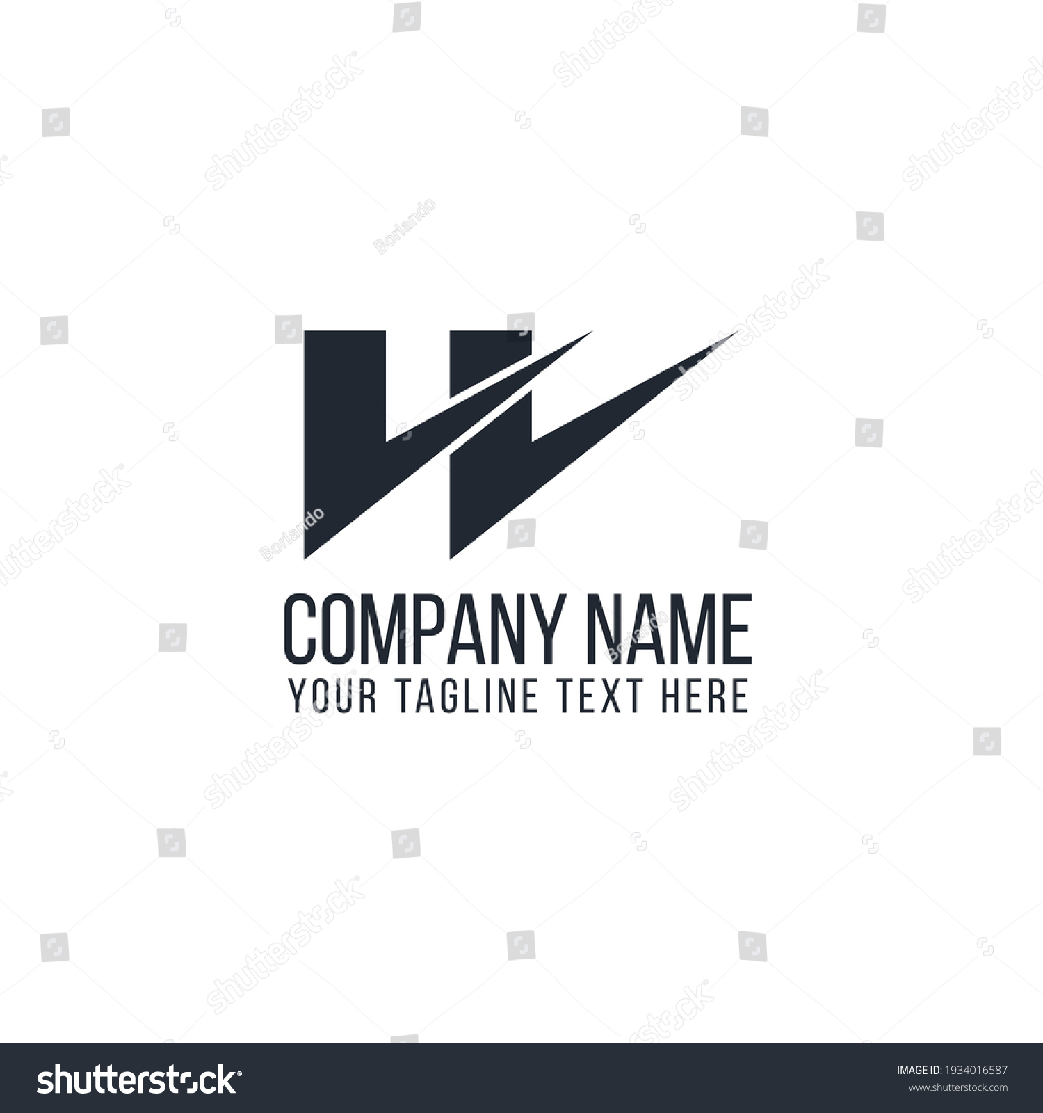 Logo letter W with double check symbol. - Royalty Free Stock Vector ...