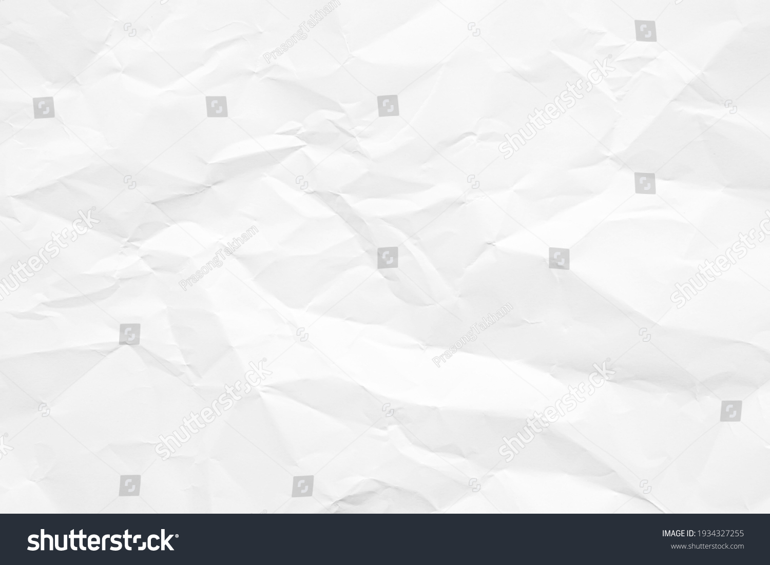 Clean white paper, wrinkled, abstract background. #1934327255