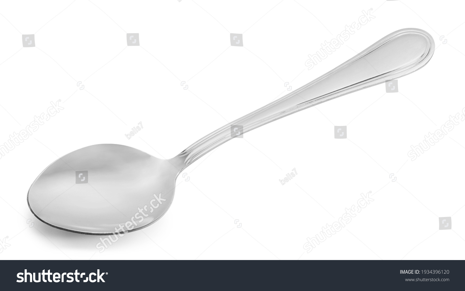 metal spoon isolated on white. #1934396120