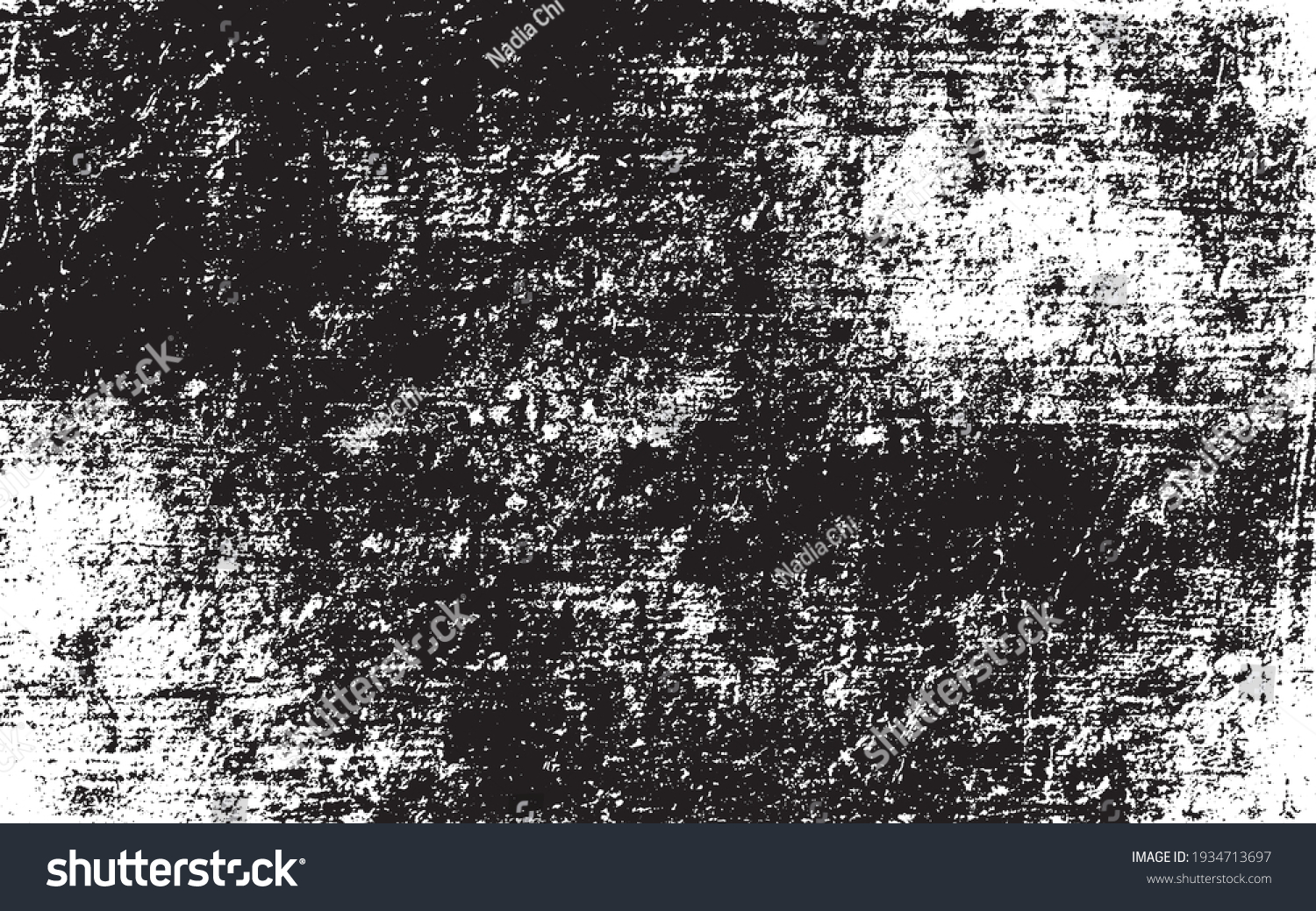 Scratched Grunge Urban Background Texture Vector. Dust Overlay Distress Grainy Grungy Effect. Distressed Backdrop Vector Illustration. Isolated Black on White Background. EPS 10. #1934713697