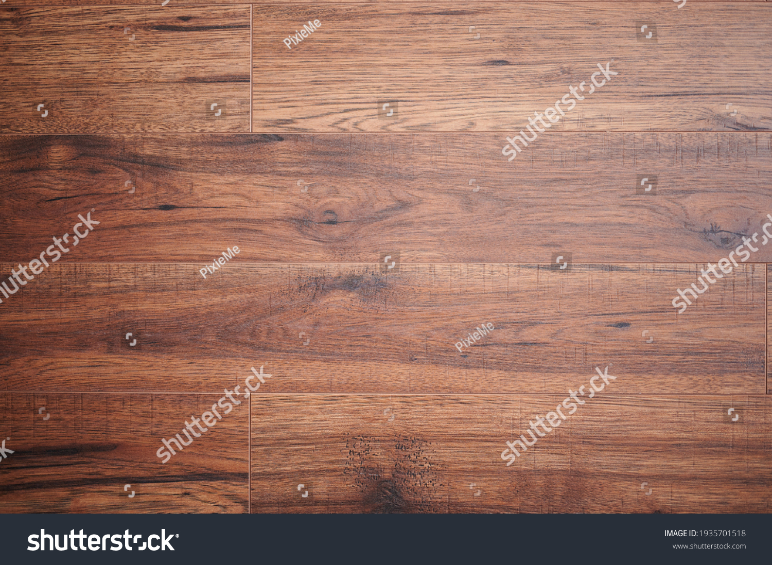 Pattern of wooden plank brown dark color close up view #1935701518