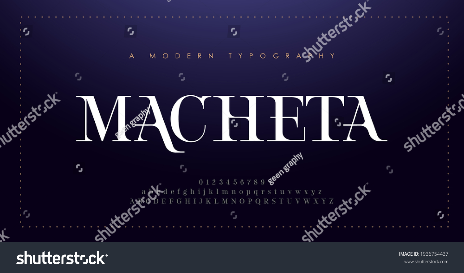 Elegant alphabet letters font and number. Classic Lettering Minimal Fashion Design. Typography modern serif fonts decorative vintage concept. vector illustration #1936754437
