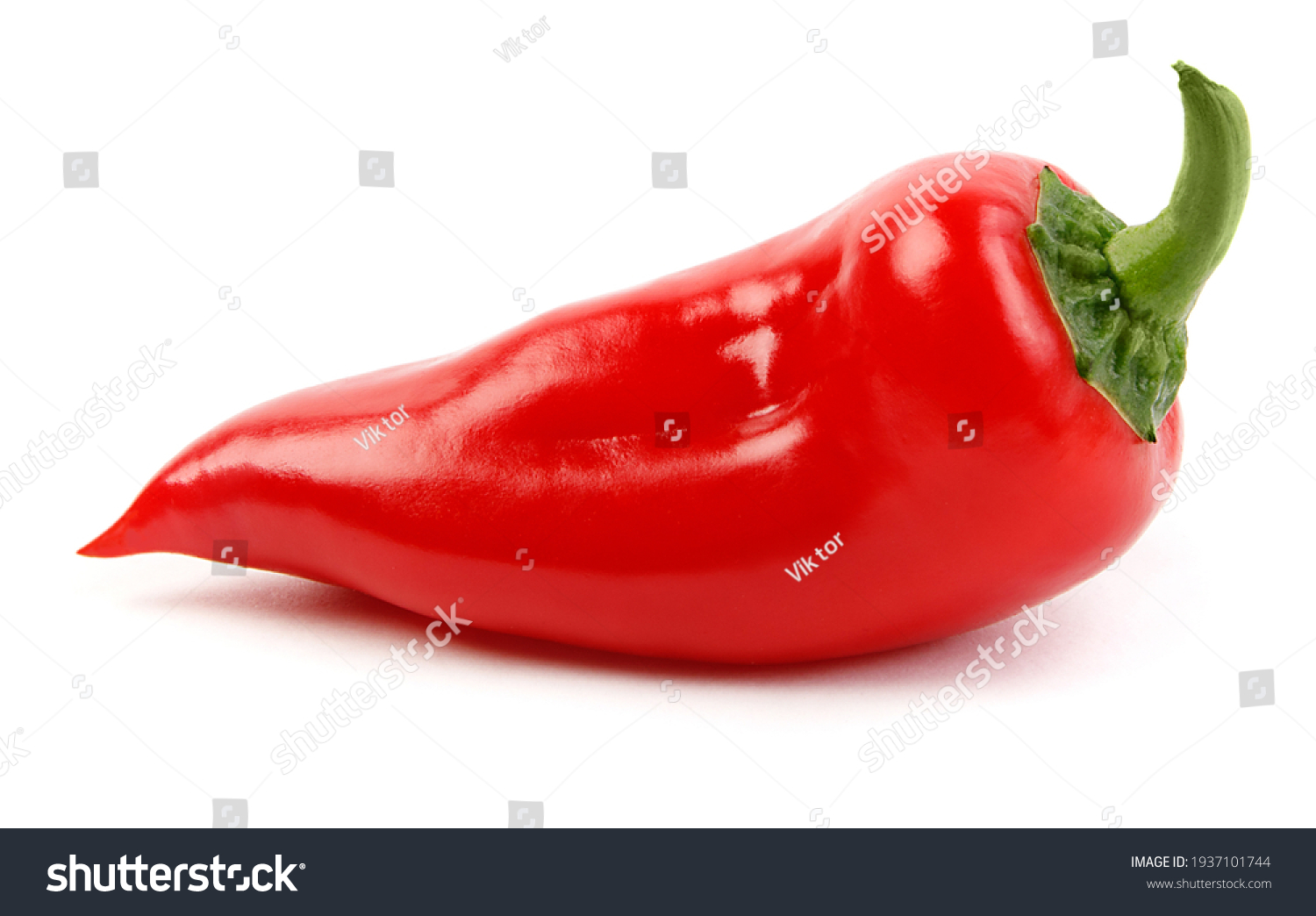 chili pepper isolated on a white background Clipping Path #1937101744