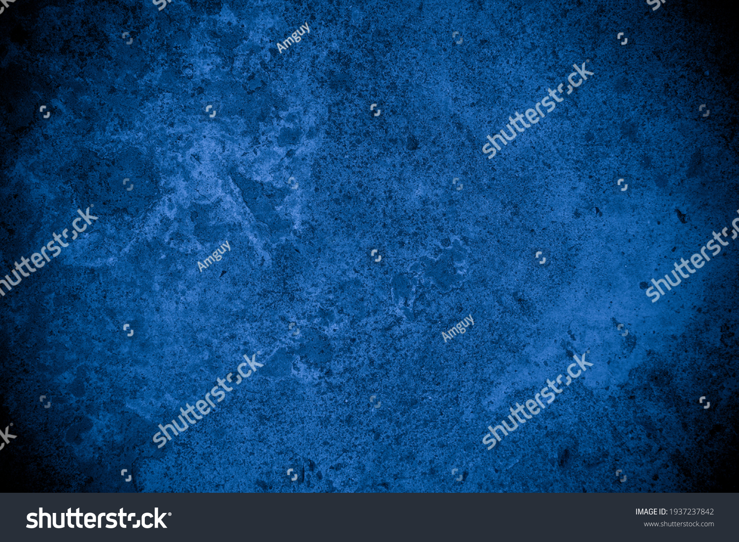 Old wall pattern texture cement blue dark abstract  blue color design are light with black gradient background. #1937237842