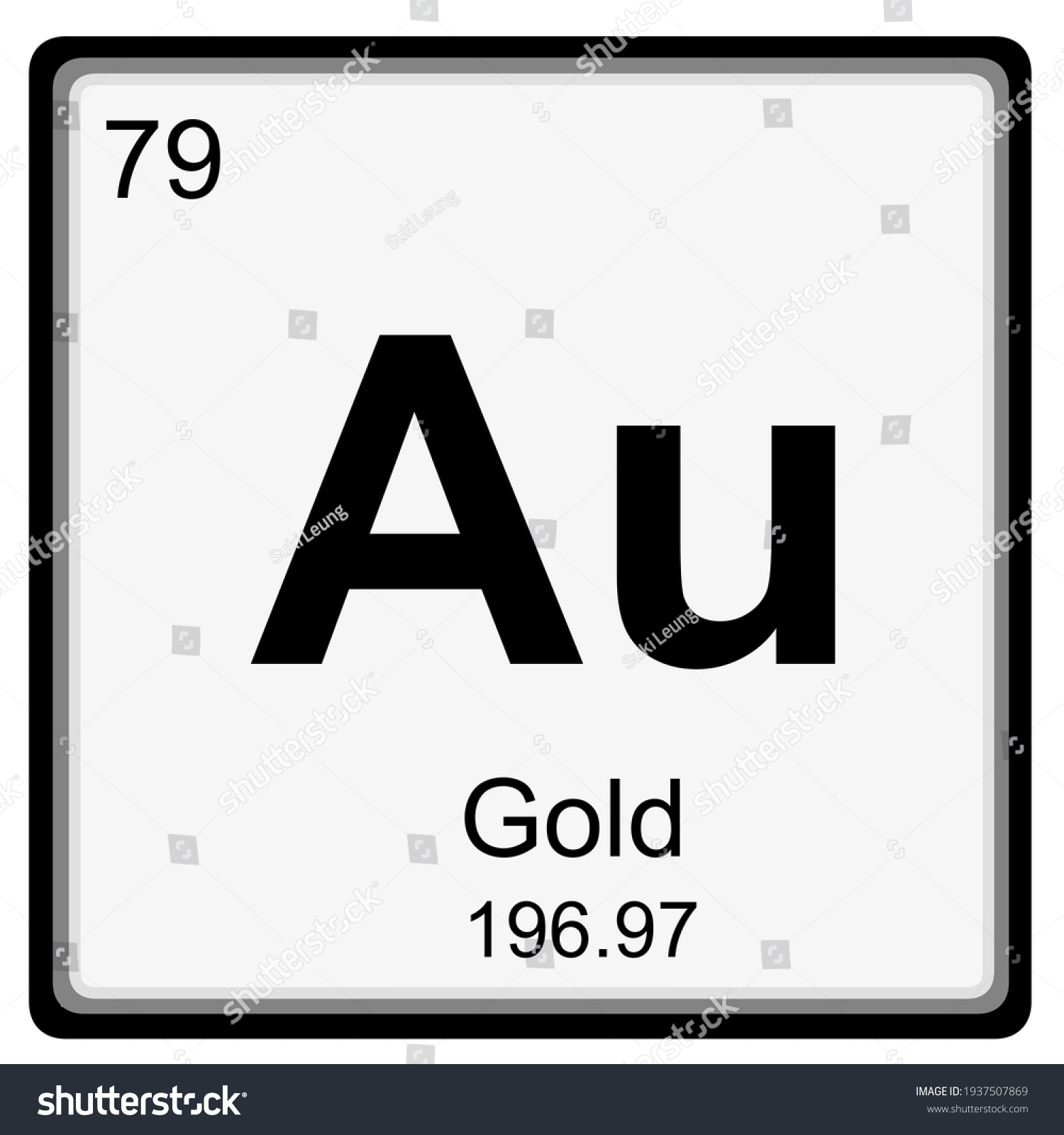 gold - atomic number and mass number - Royalty Free Stock Photo ...