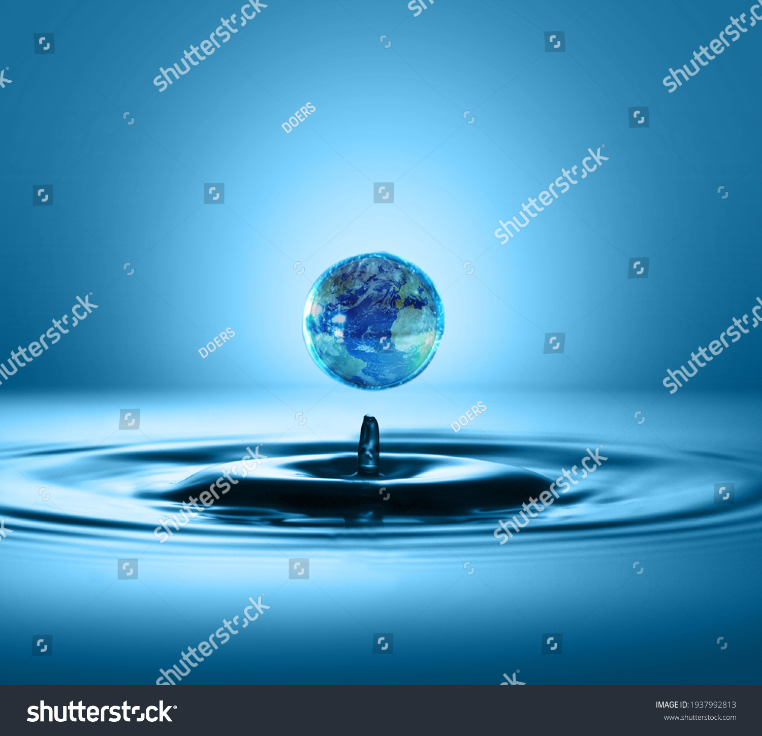 World Water Day Concept. Every Drop Matters. Saving water and world environmental protection concept- Environment day and earth day. #1937992813