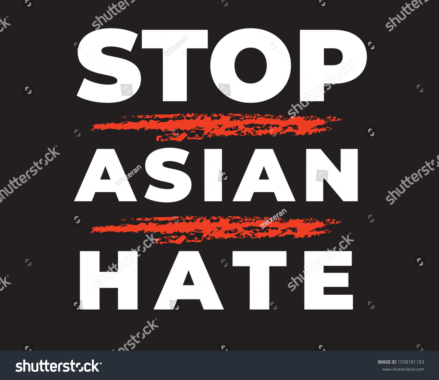 quote: stop asian hate message. Protest symbol.  #1938181183