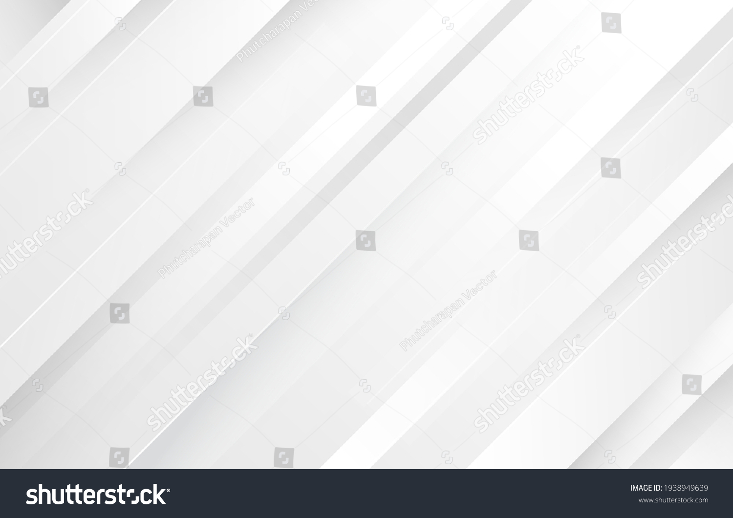 Gray and white diagonal line architecture geometry tech abstract subtle background vector illustration. #1938949639