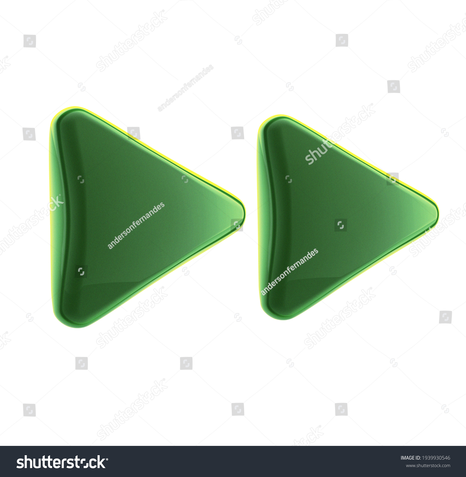 green arrow front FF 3d green #1939930546