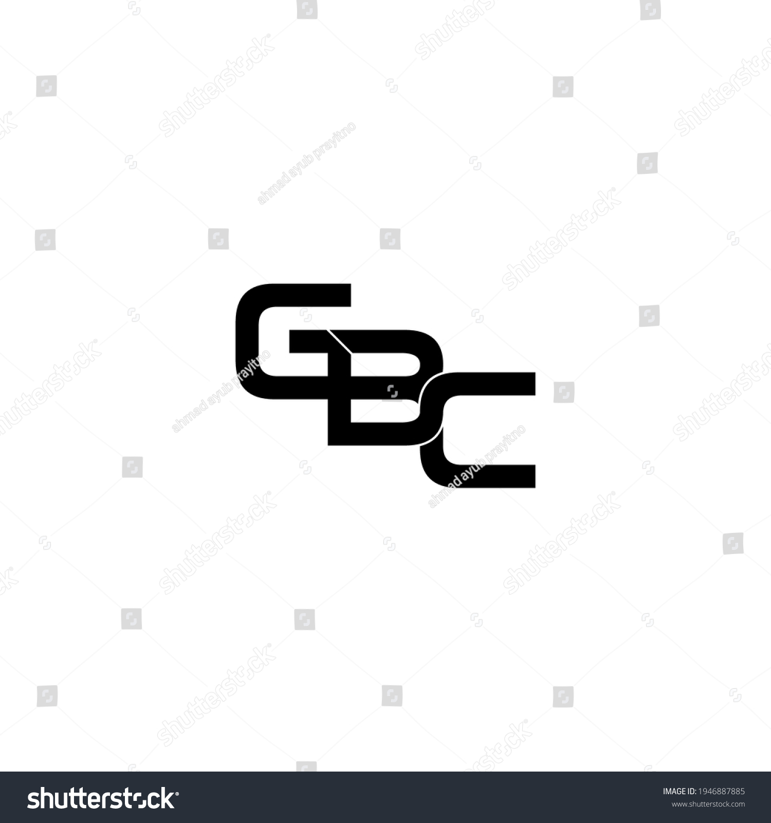 gbc letter original monogram logo design - Royalty Free Stock Vector ...