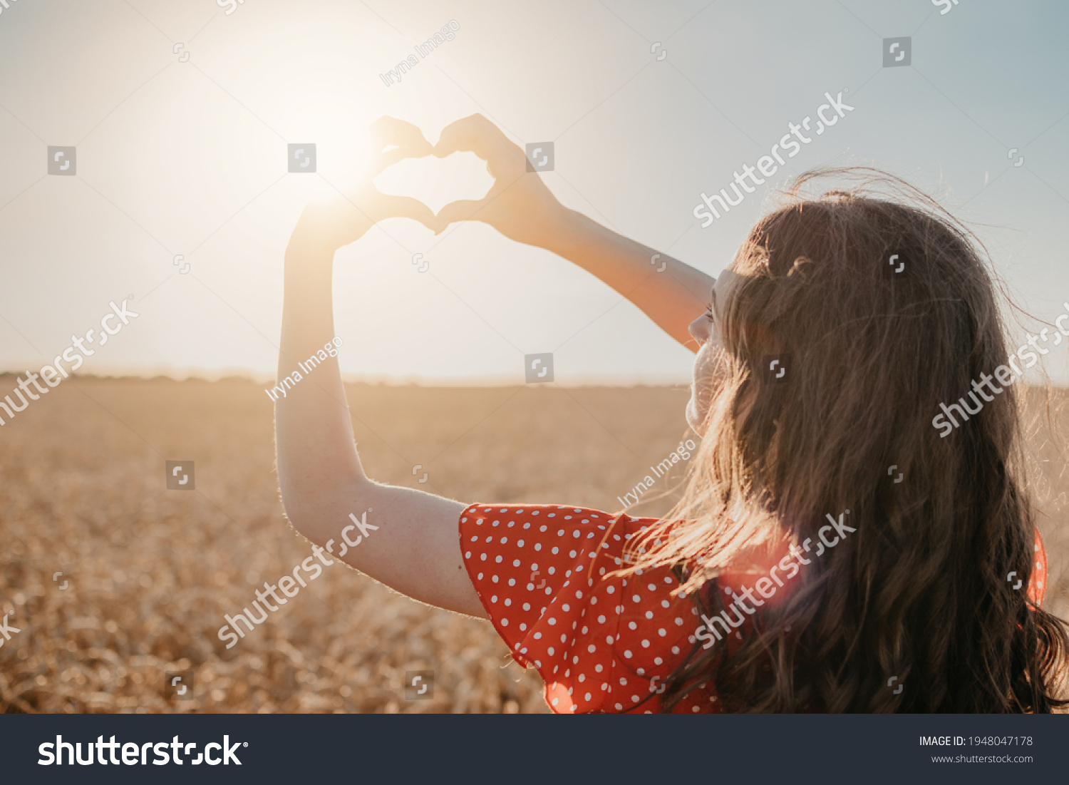 Vitamin D in Womens Health, Role of Vitamin D3 Supplements in female health. Young woman enjoying sun in nature background #1948047178