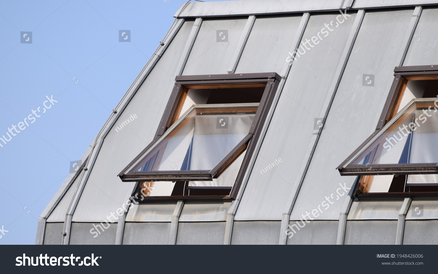 tilted Pitched roof windows with Aluminum sun blinds #1948426006