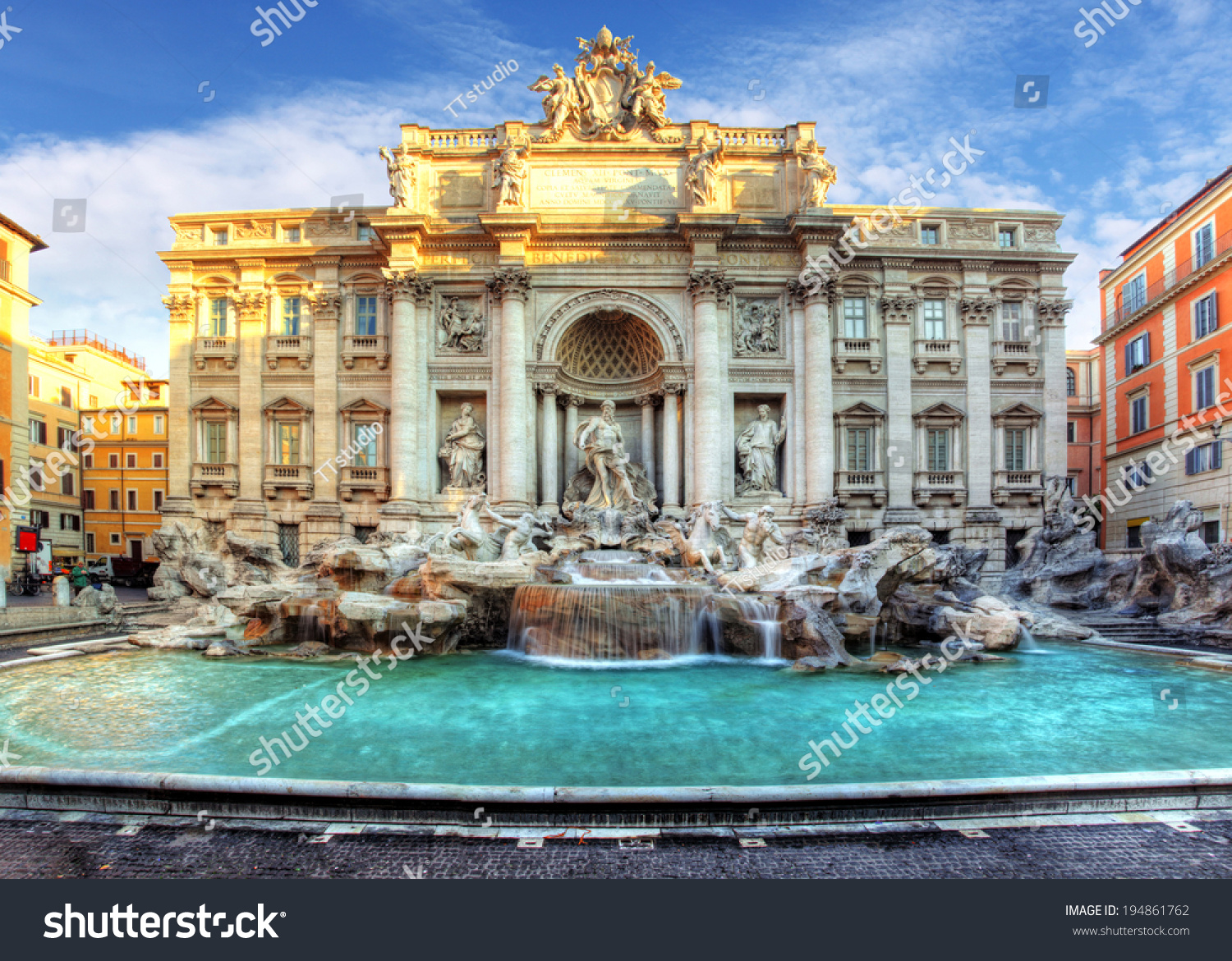  Trevi Fountain, rome, Italy. #194861762