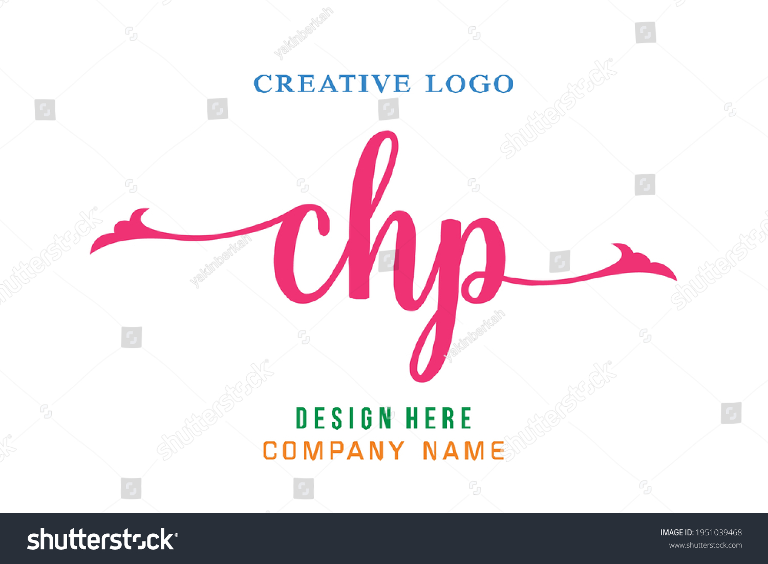 CHP lettering logo is simple, easy to understand - Royalty Free Stock ...