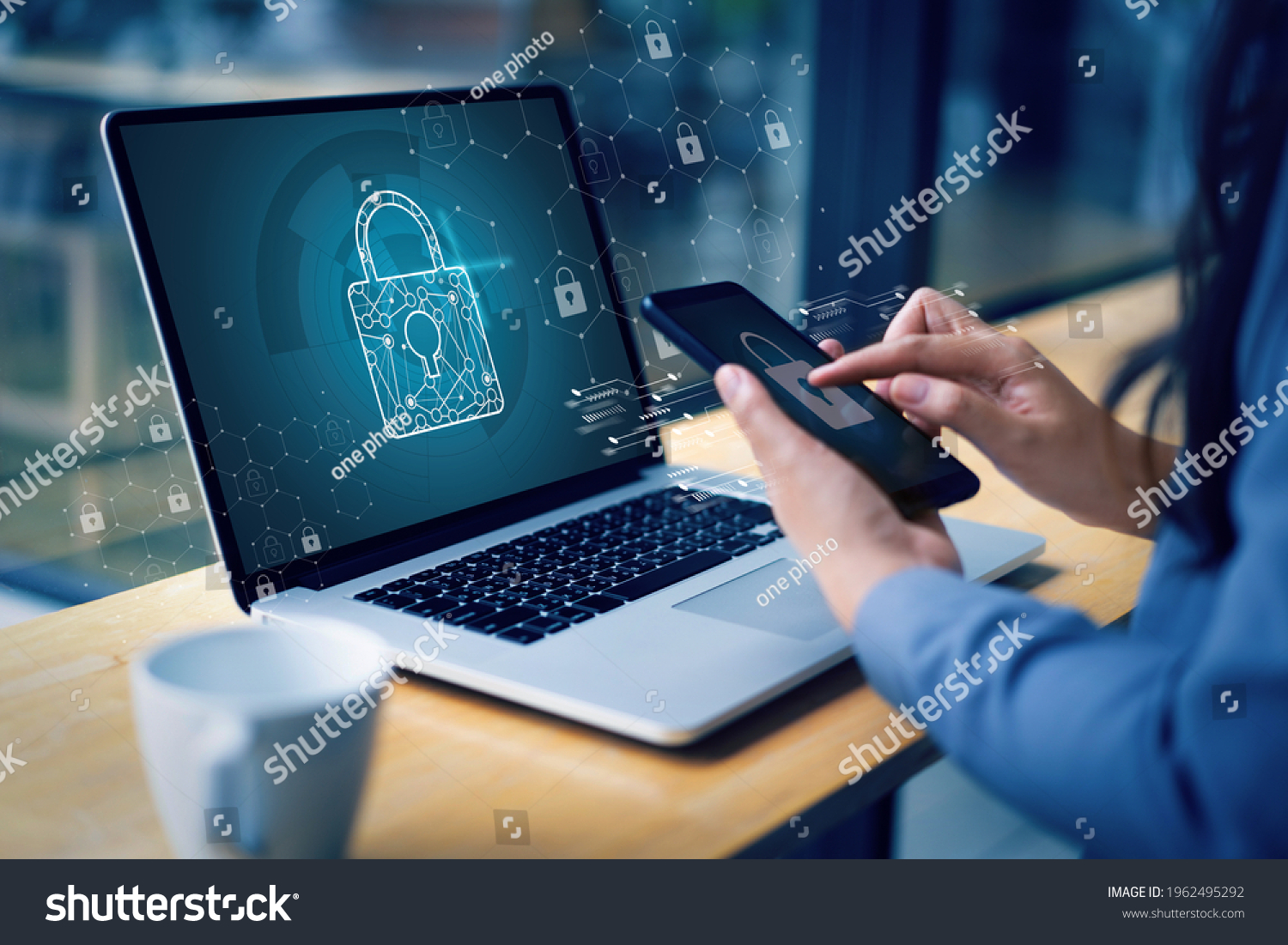 CYBER SECURITY Business  technology Antivirus Alert Protection Security and Cyber Security Firewall Cybersecurity and information technology #1962495292