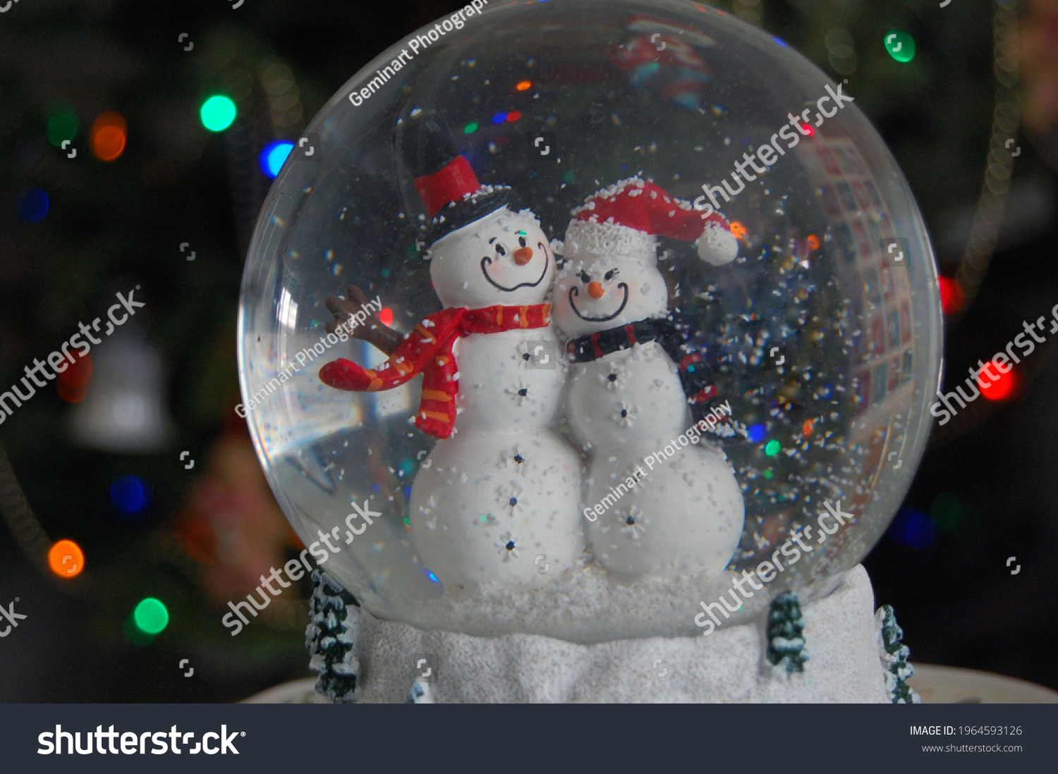 Christmas Snowman Winter Snow Globe #1964593126