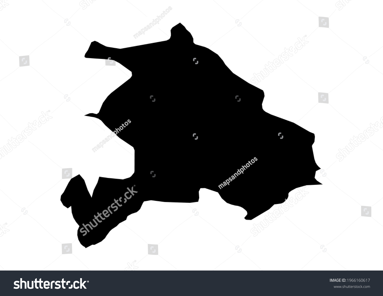 Fully editable, detailed vector map of Akershus - Royalty Free Stock ...