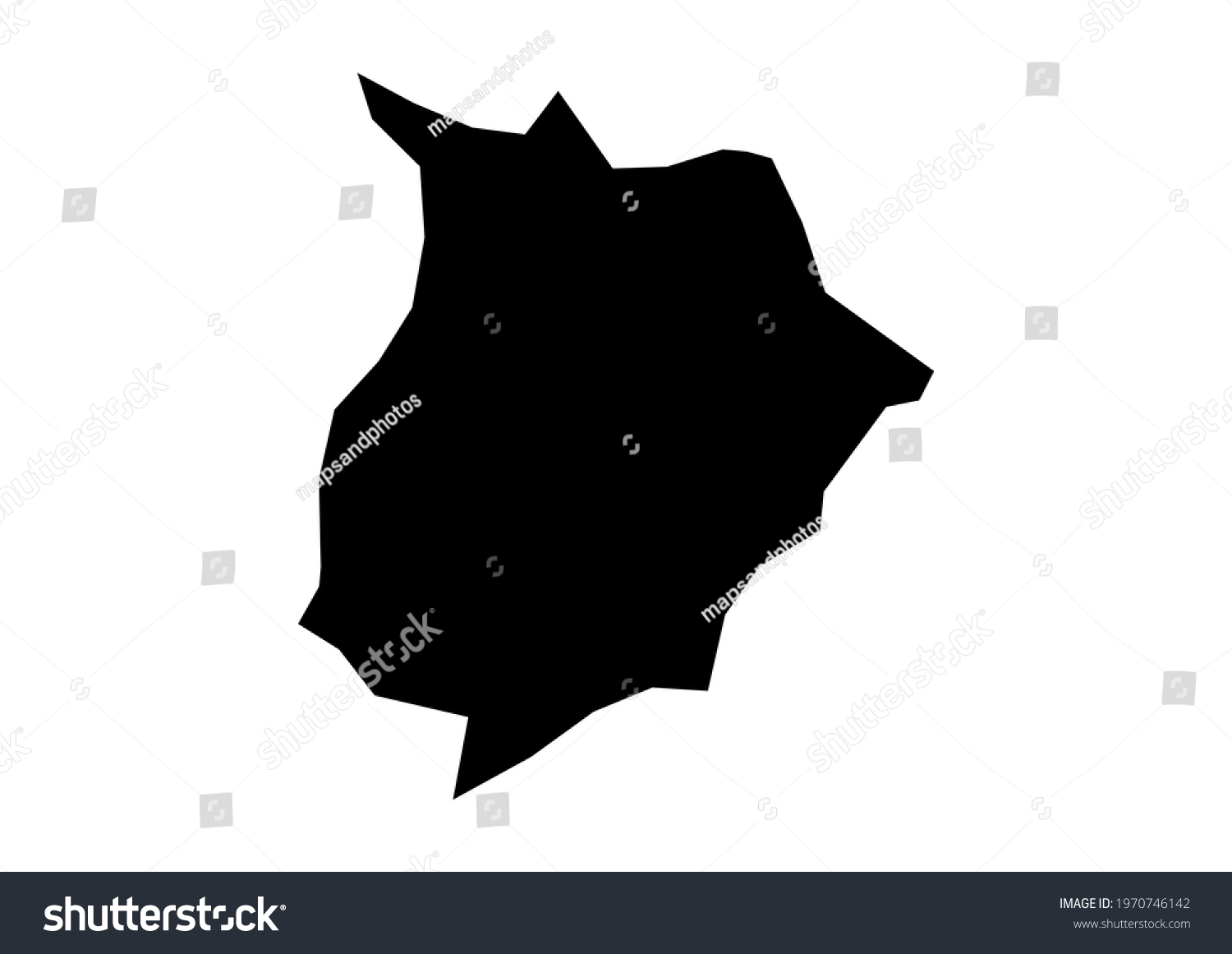 Fully editable, detailed vector map of Bugiri - Royalty Free Stock ...