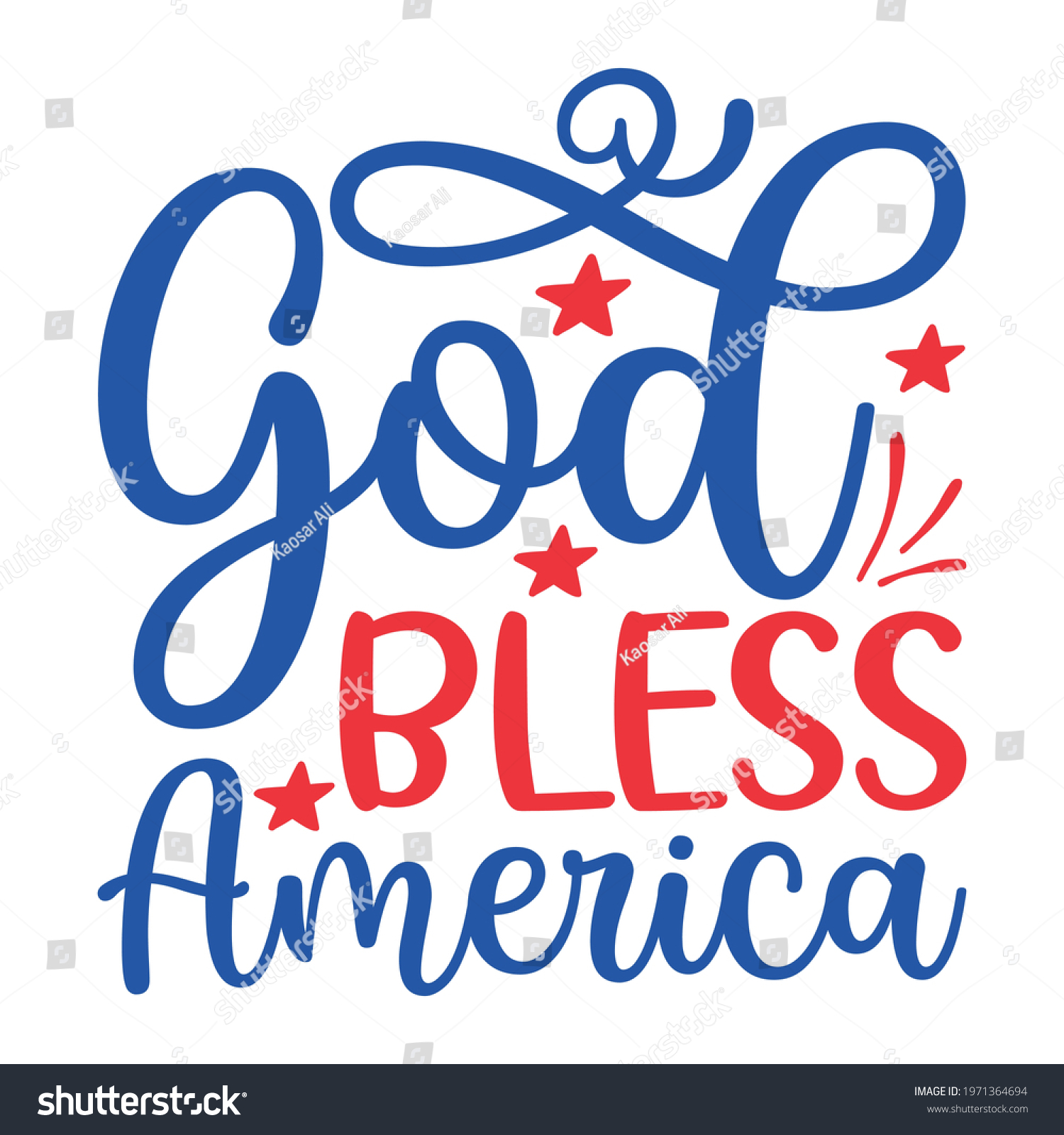 God Bless America vector arts - Royalty Free Stock Vector 1971364694 ...