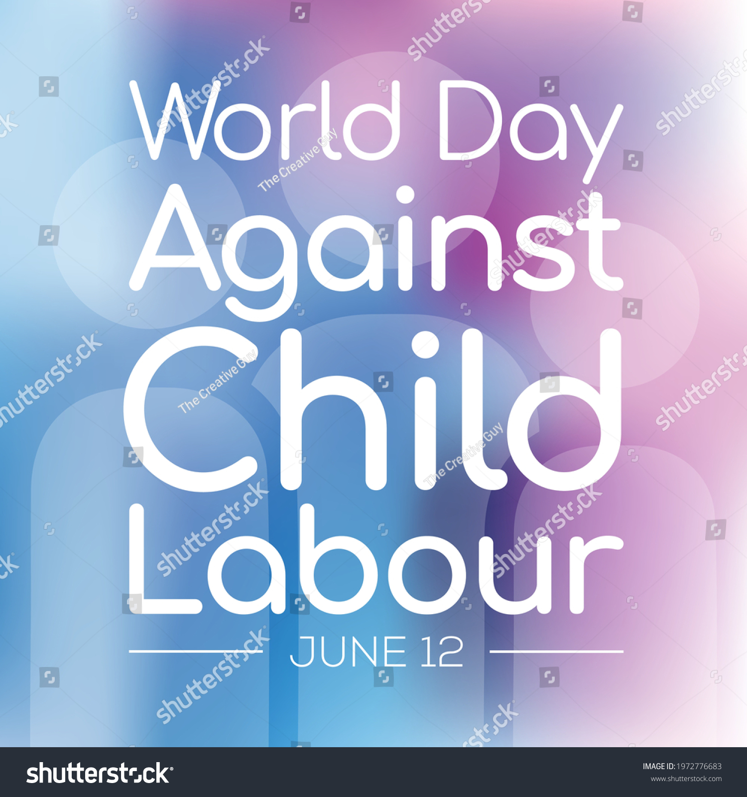 World day against Child Labour (WDACL) is - Royalty Free Stock Vector ...