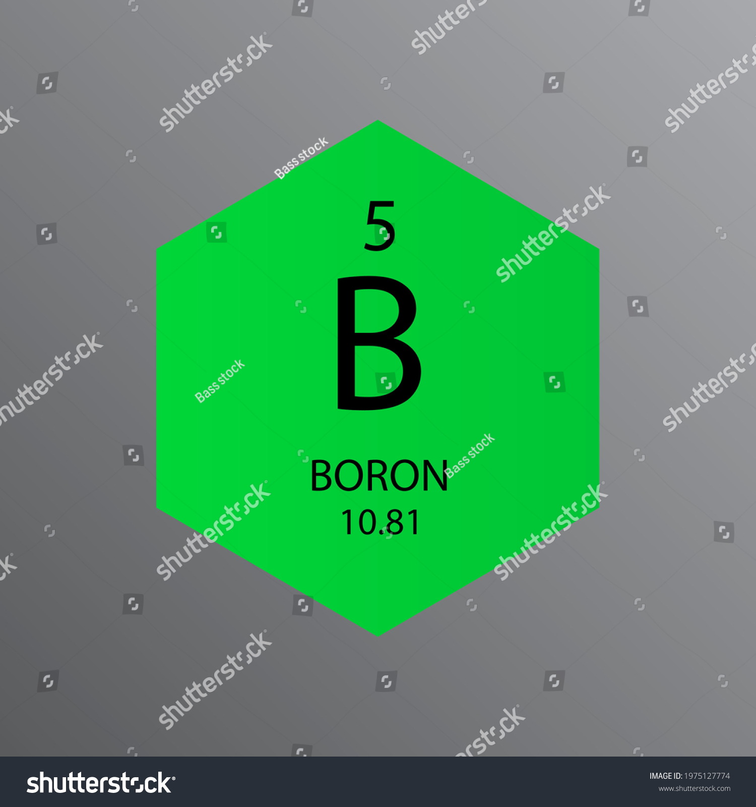 B Boron Metalloid Chemical Element Periodic - Royalty Free Stock Vector ...