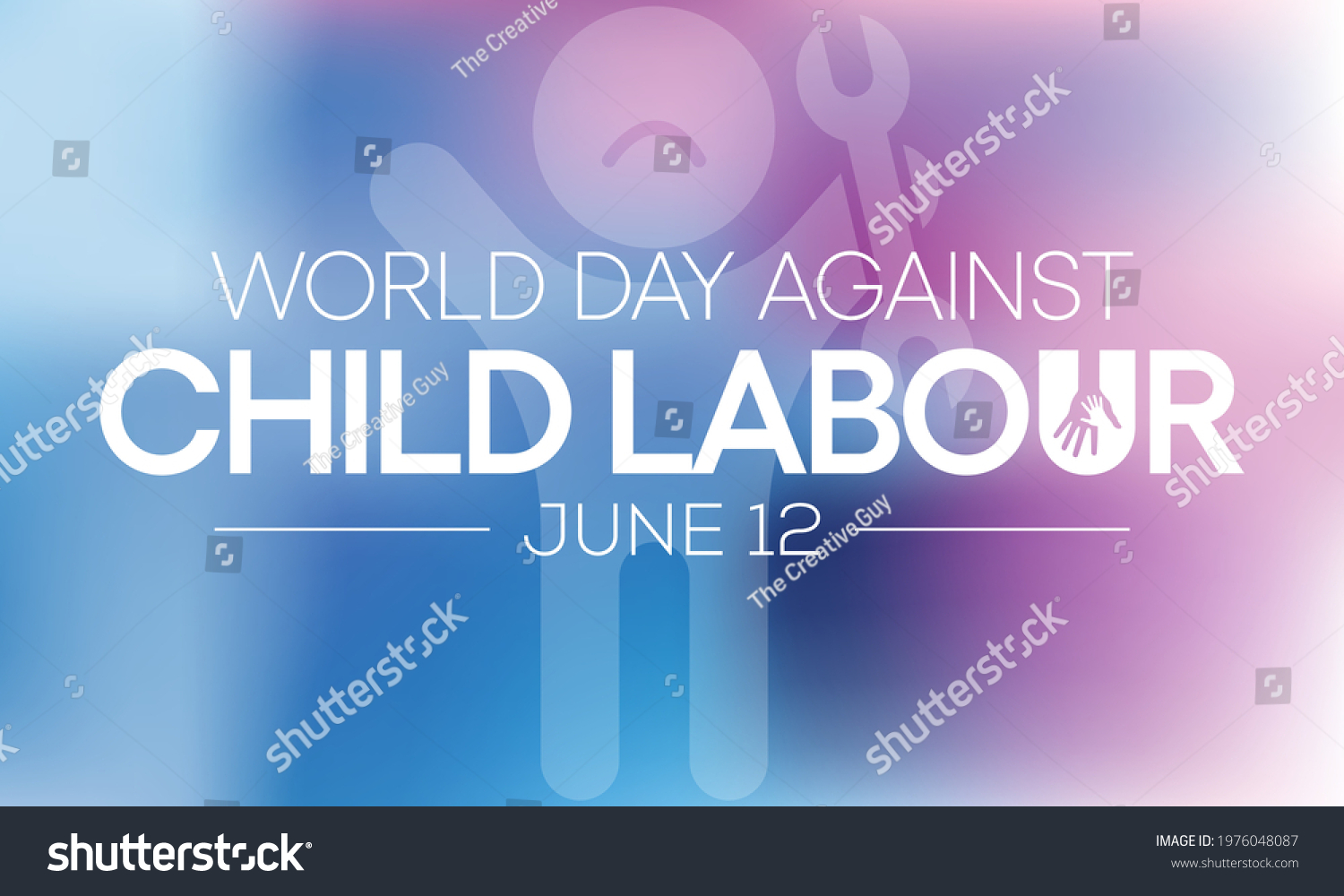 World day against Child Labour (WDACL) is - Royalty Free Stock Vector ...