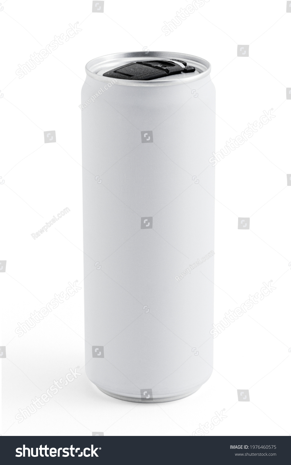 Resealable minimal white beverage can #1976460575