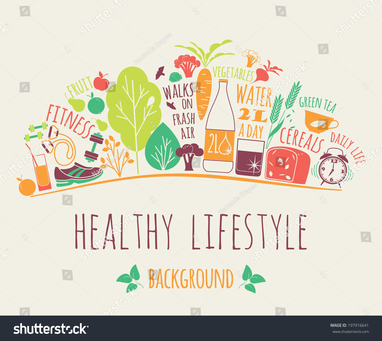 healthy lifestyle background #197916641
