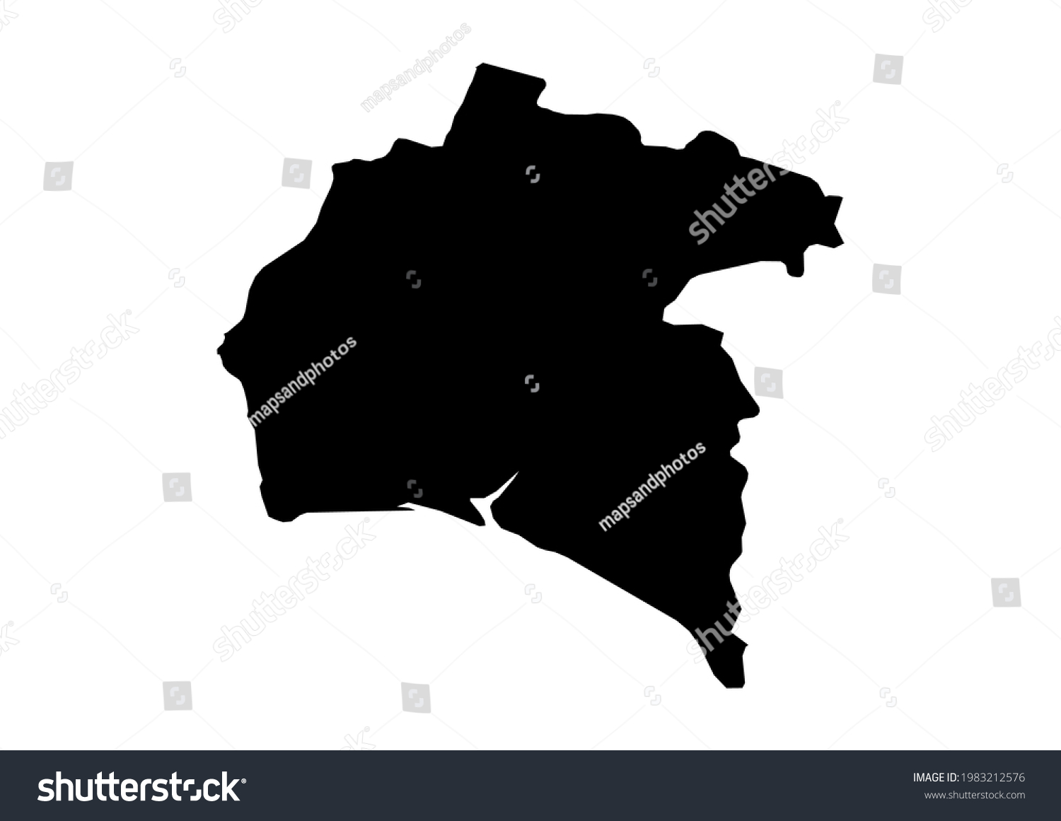 Fully editable, detailed vector map of Huelva - Royalty Free Stock ...