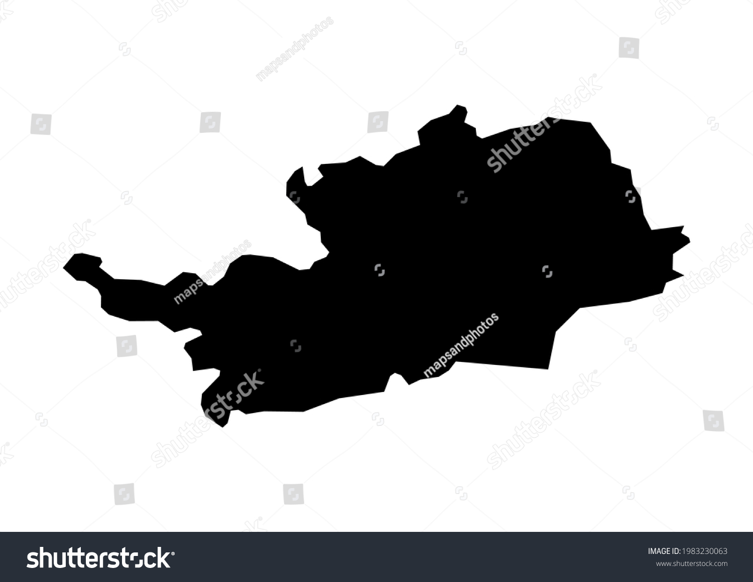 Fully Editable, Detailed Vector Map Of - Royalty Free Stock Vector ...