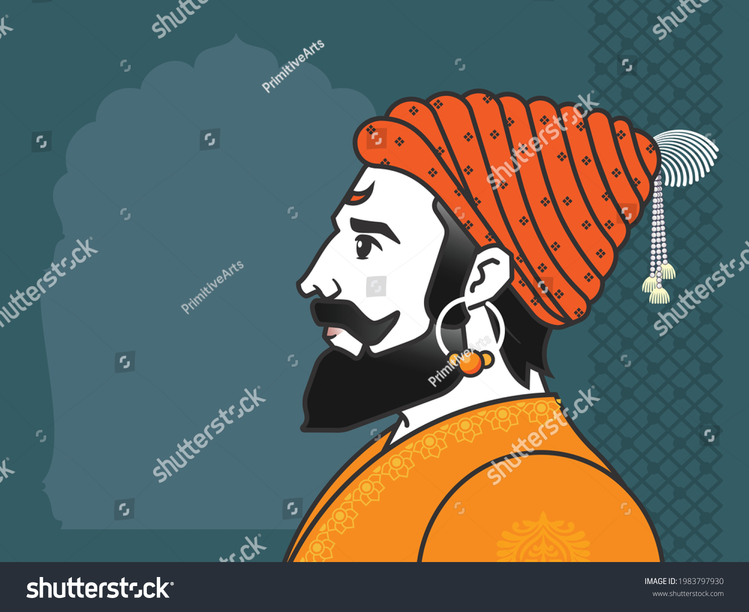 Vector Graphic Illustration of great Indian - Royalty Free Stock Vector ...