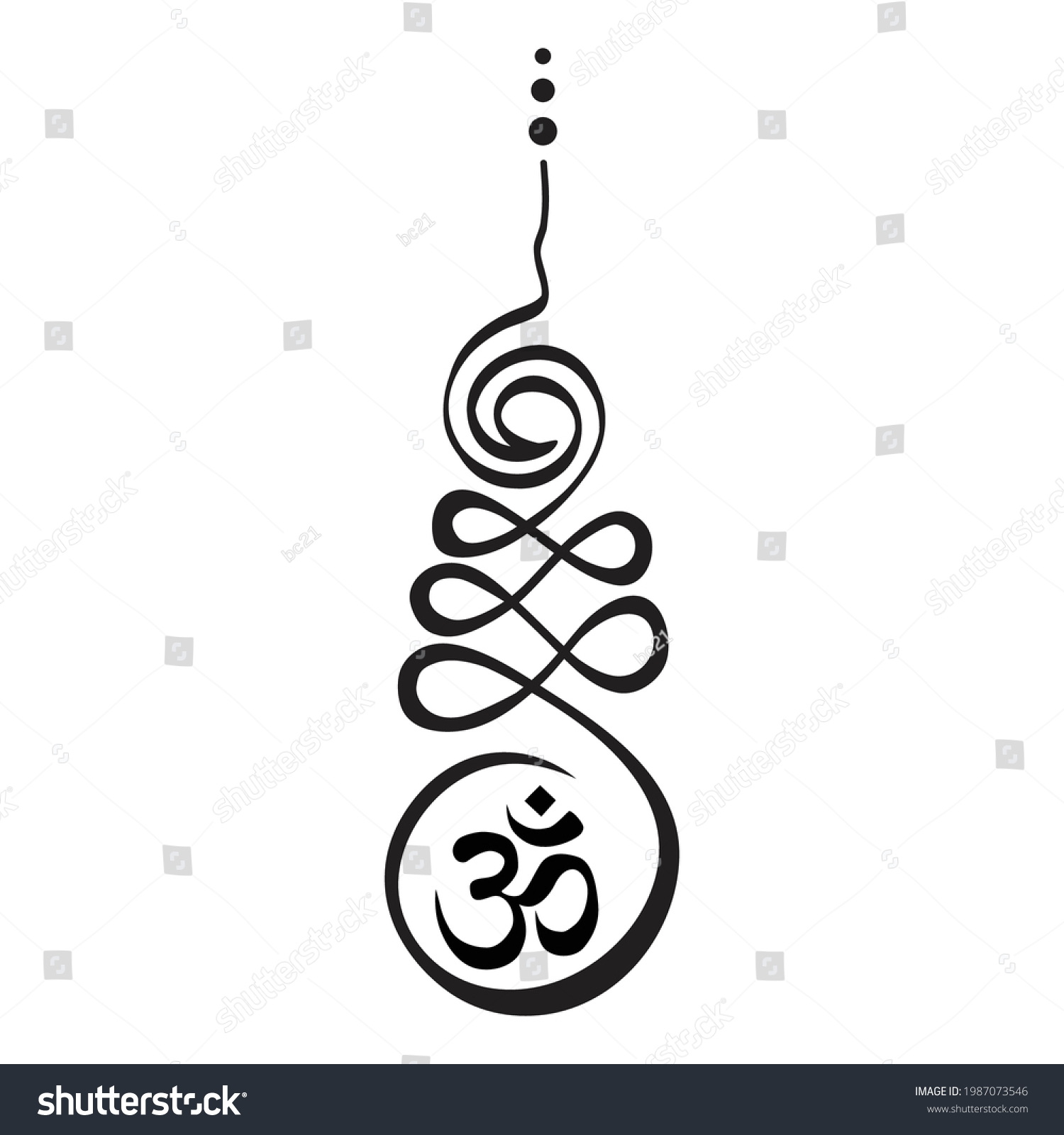 Buddhist symbol represents life’s path toward - Royalty Free Stock ...