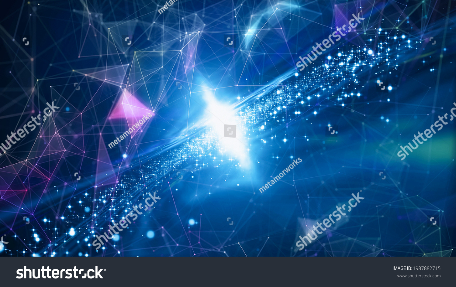 Communication network concept. Abstract background. #1987882715