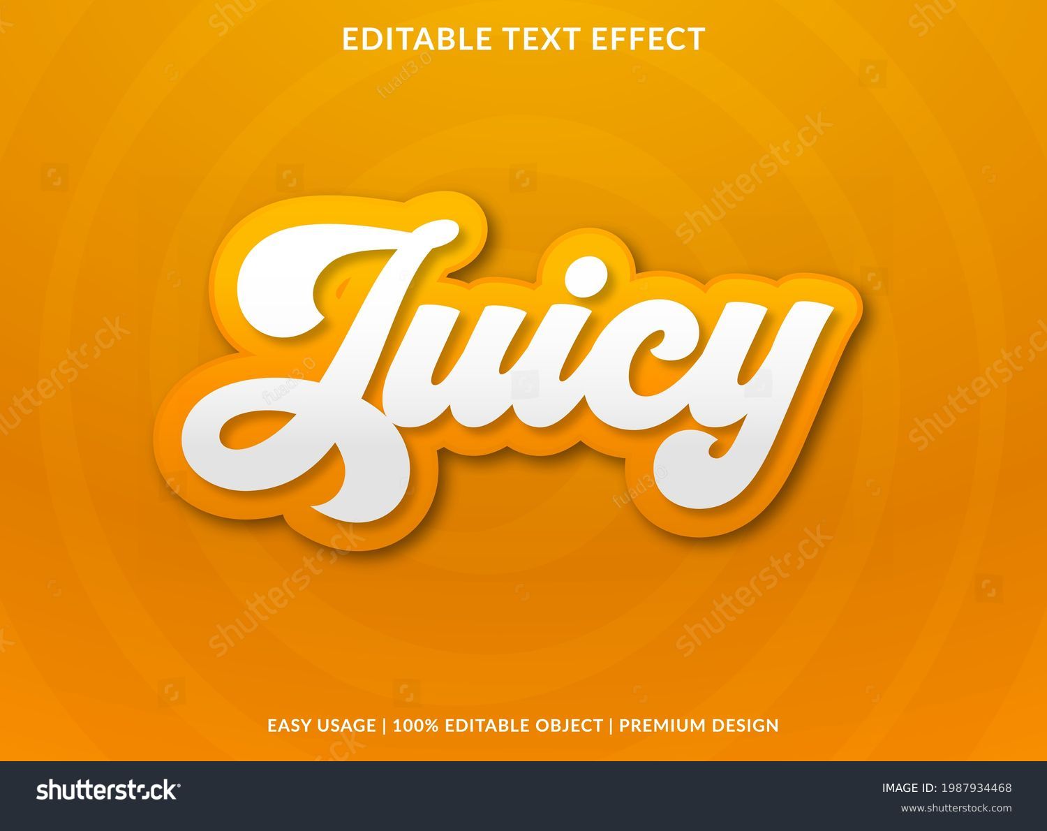 juicy text effect template with abstract style use for business logo and brand #1987934468