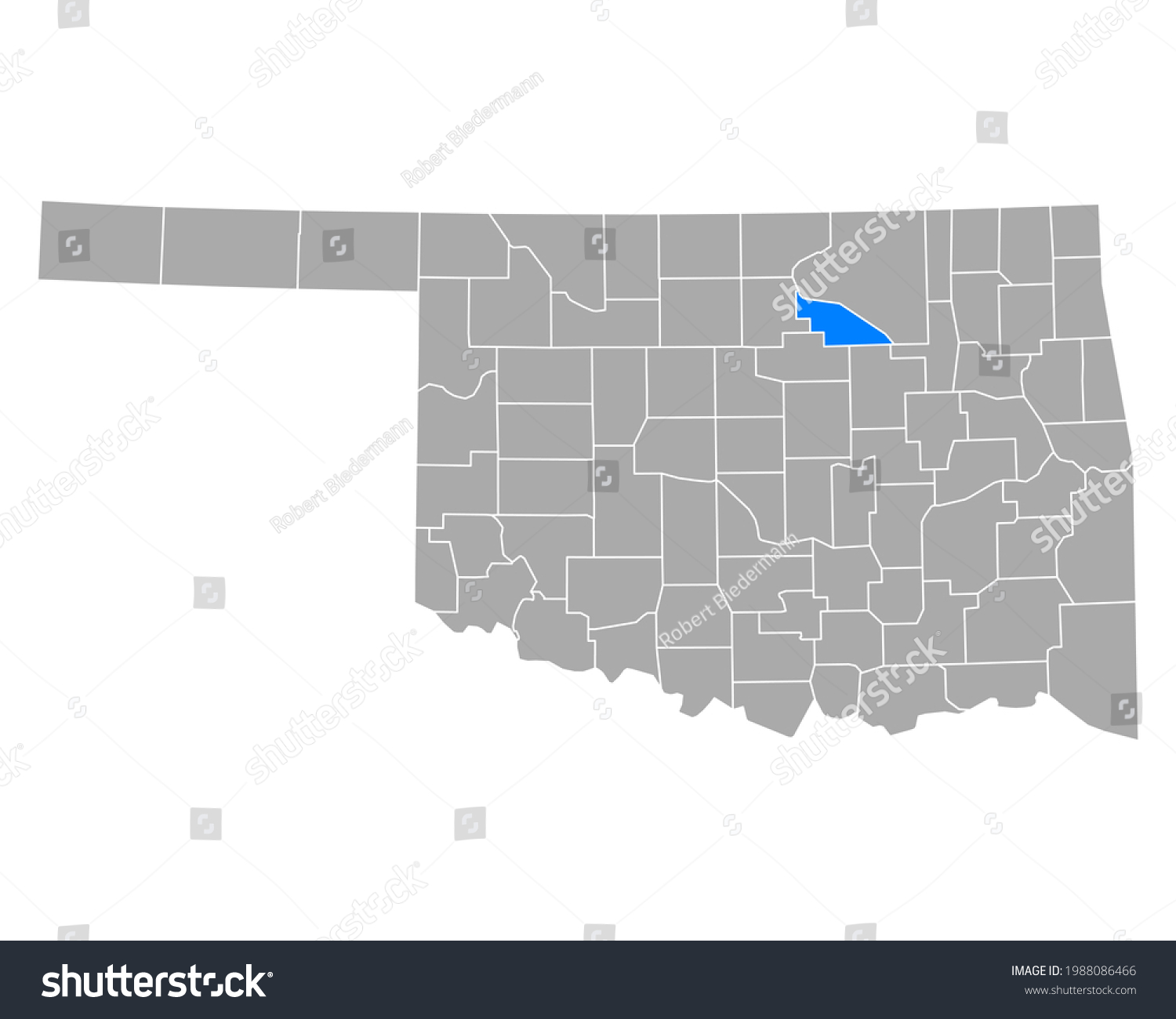 Map of Pawnee in Oklahoma on white - Royalty Free Stock Vector ...